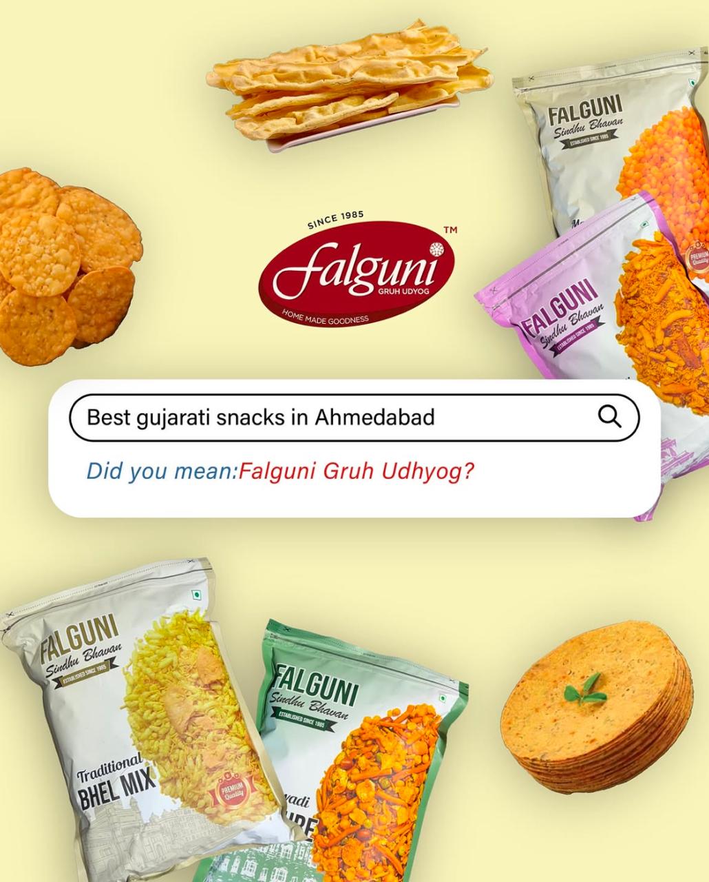 Falguni Gruh Udhyog Best gujarati snacks in Ahmedabad by Because