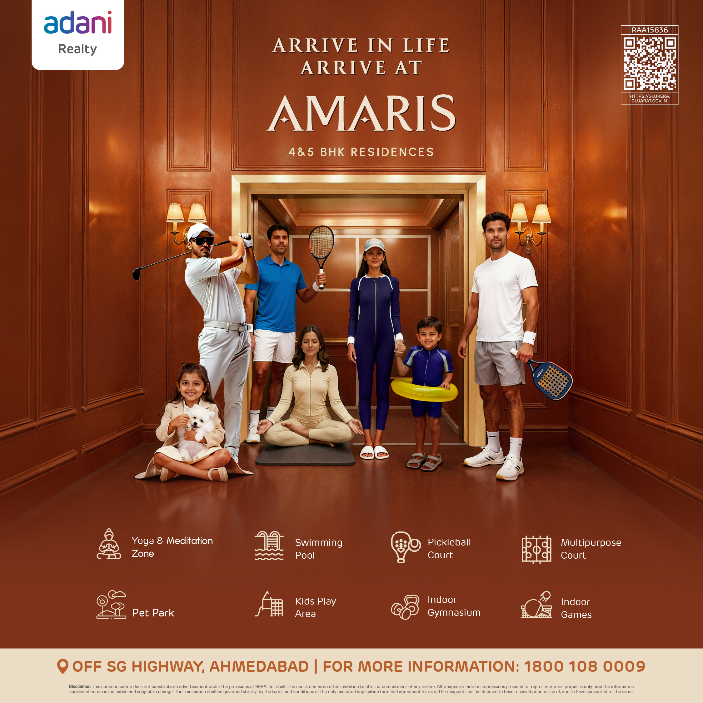 Adani Realty Amaris — WhatsApp Creative by Because