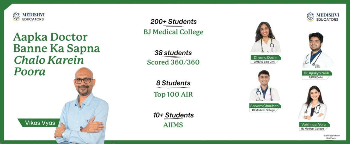Medishvi Educators (Vikas Sir) Aapka Doctor Banne Ka Sapna – Results Banner by Because