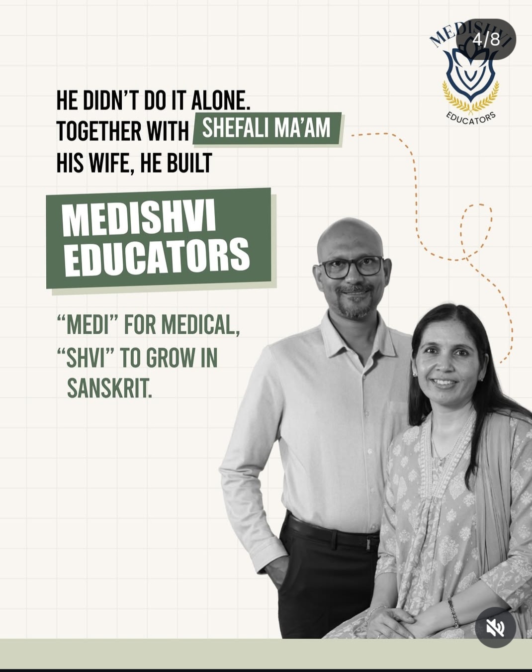 Medishvi Educators (Vikas Sir) Together with Shefali Ma'am — Building Medishvi Educators by Because
