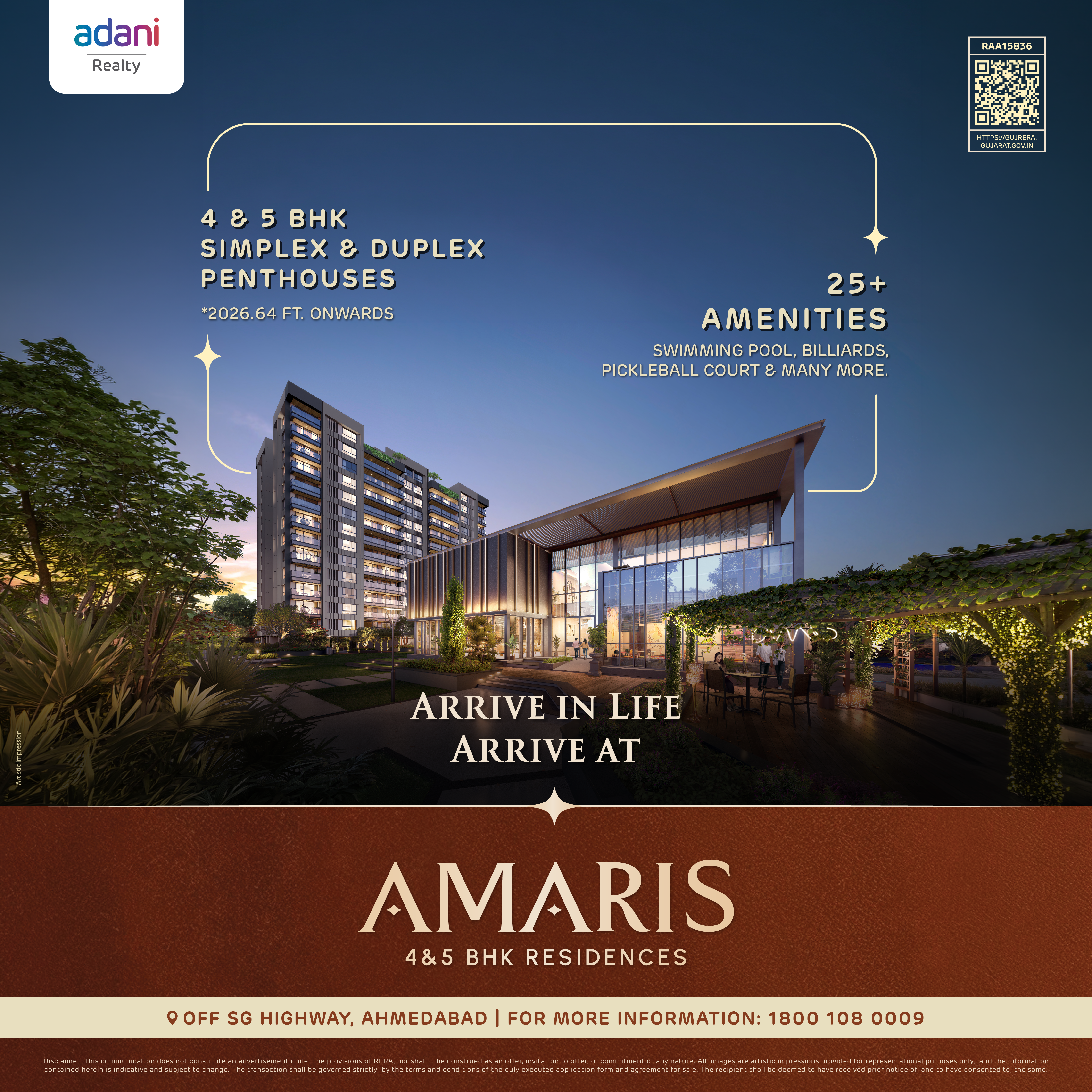 Adani Realty Amaris — WhatsApp Creative (June W2) by Because